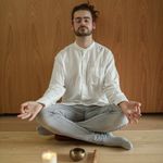 Concentrated person practicing mindfulness